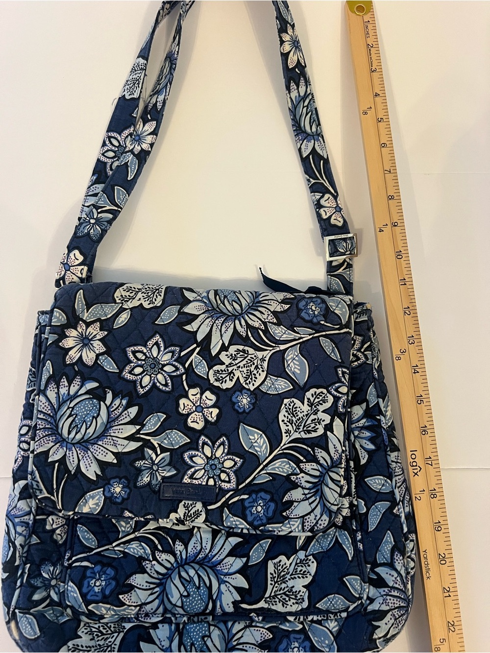 Vera Bradley Blue Floral Quilted Crossbody